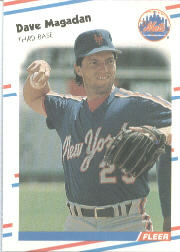1988 Fleer Baseball Cards      141     Dave Magadan